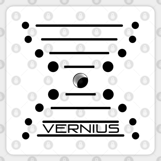 Custom House Vernius Emblem Sticker by Randomart